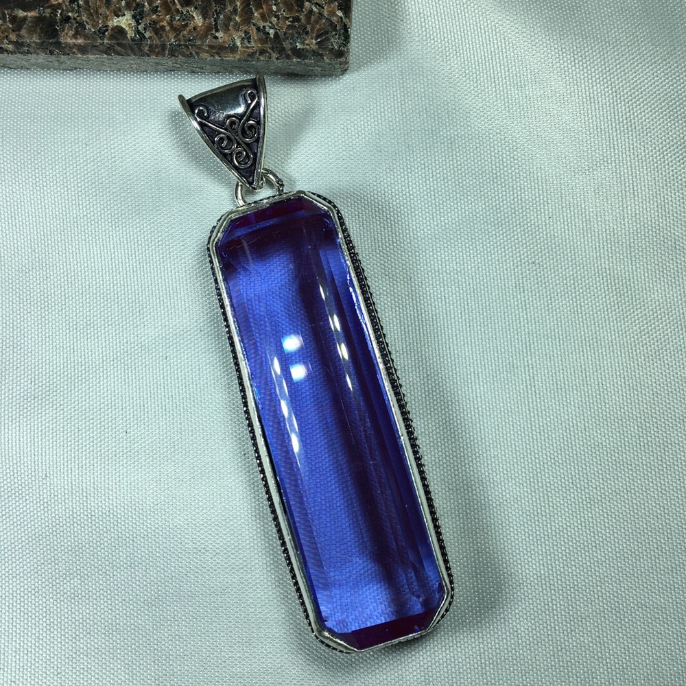 Amethyst Silver Pendant